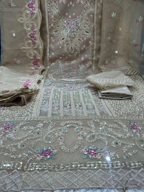 Inner Printed Pure Organza Unstitched Collection