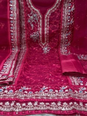 Pure Organza Unstitched Collection - Dragon