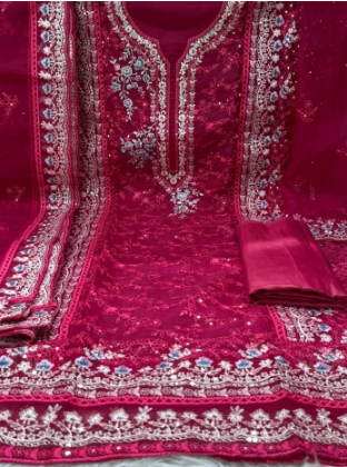 Pure Organza Unstitched Collection – Dragon